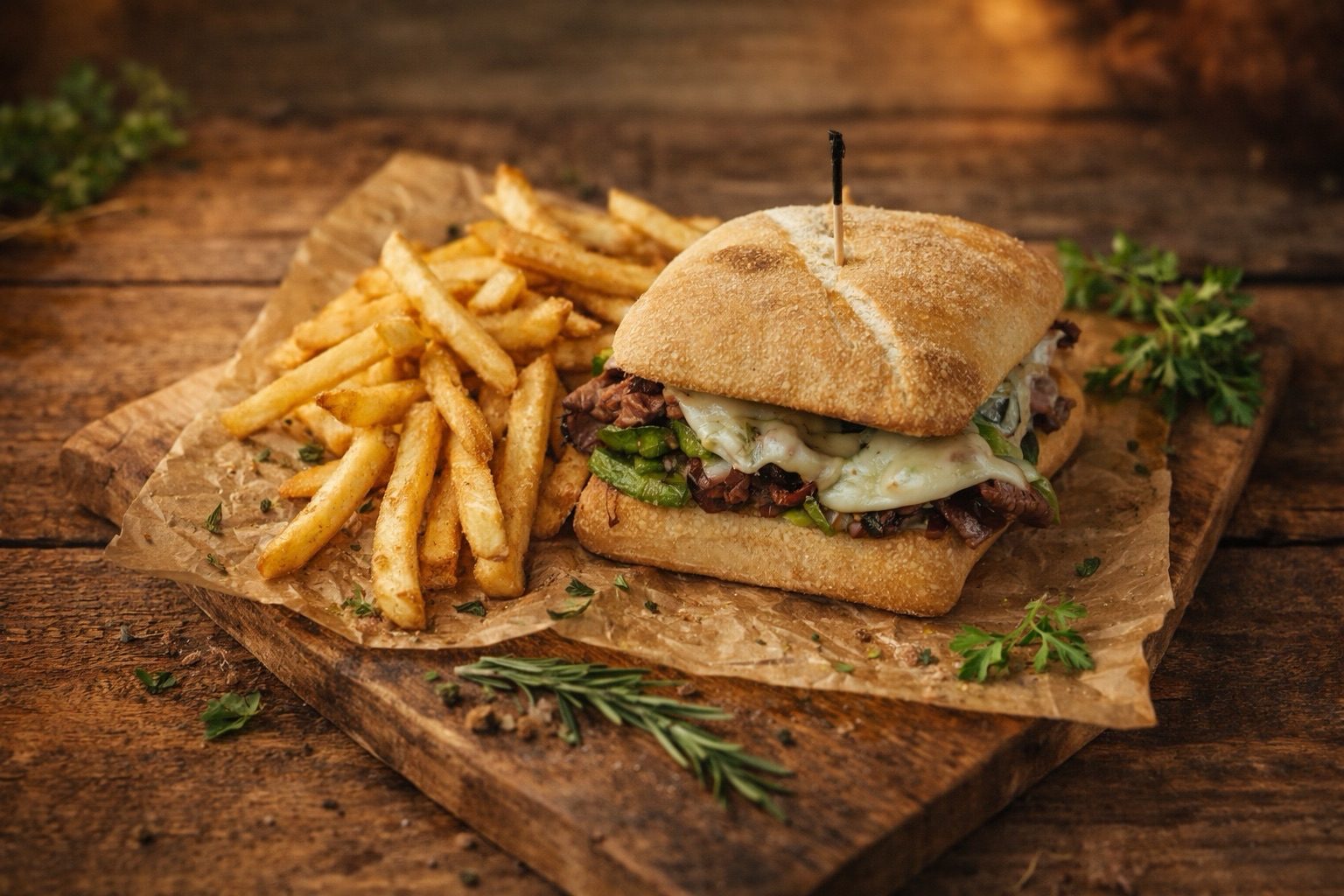 Steak & Cheese Ciabatta.