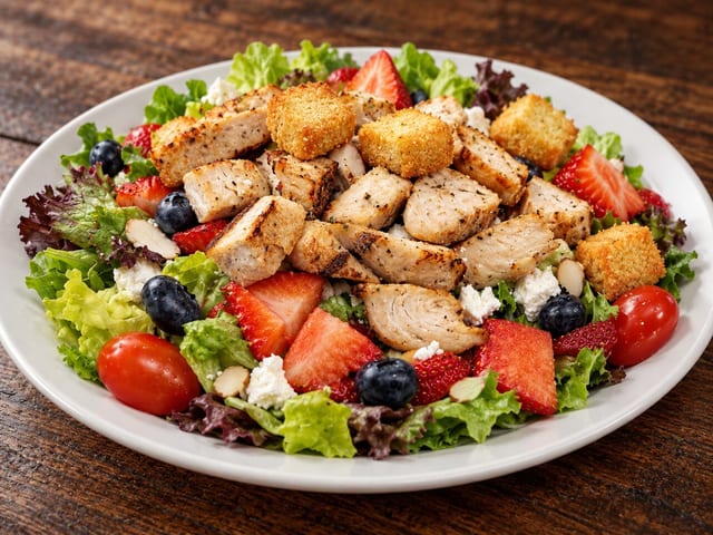 Berry Grilled Chicken Salad.