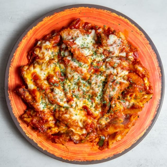 Baked Ziti with Chicken.
