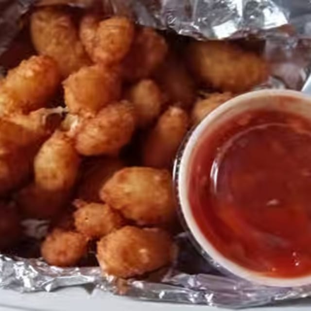 Deep-Fried Cheese Curd.